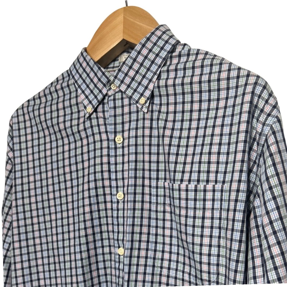 Peter Millar Mens Long Sleeve Button Down Plaid‎ Checkered Shirt